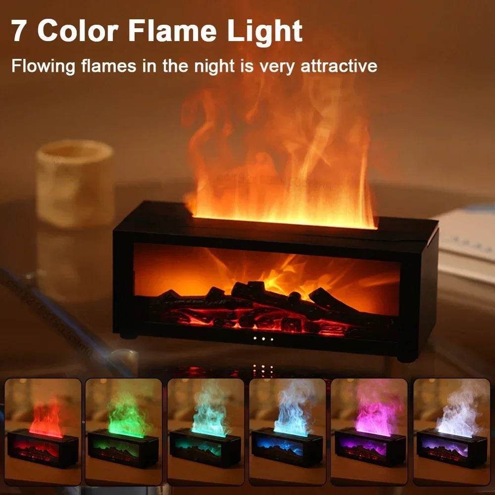 Air Humidifier Essential Oils Humidifiers Home Aroma Humidifier Flame Automatic Fragrance Diffuser With LED Light Remote Control - zenfulharmony.com