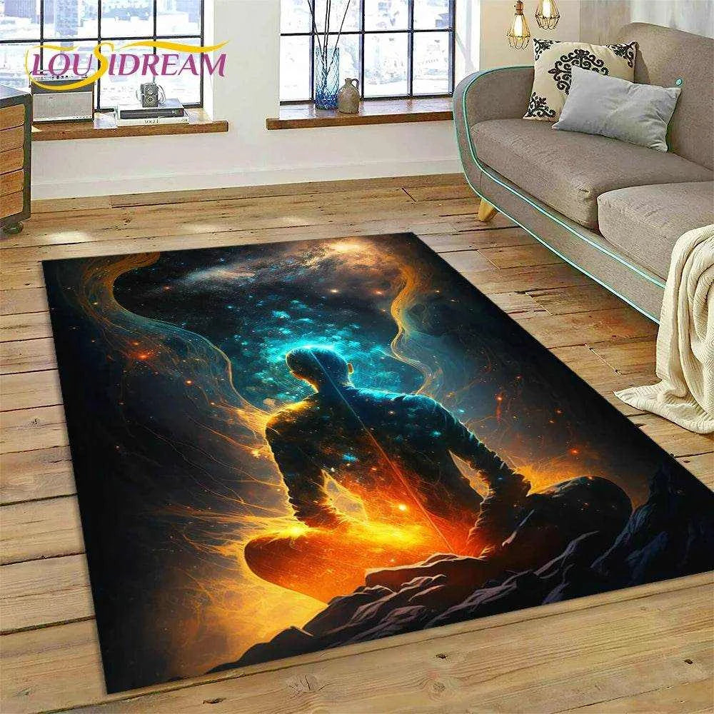 3D Yoga Zen Naturalize Meditation Rainbow 7 Chakra Area Rug,Carpet for Living Room Bedroom Sofa Doormat Decor,Non-slip Floor Mat - zenfulharmony.com