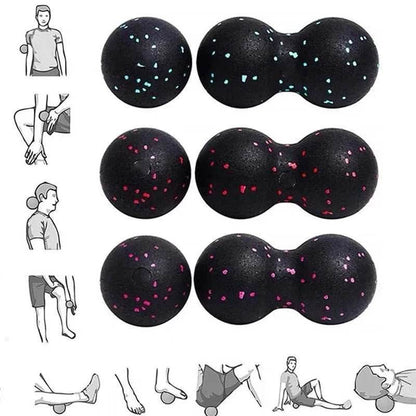 Peanut Massage Ball Set Lacrosse Ball Physical Trigger Point Therapy Myofascial Ball Muscle Knots Yoga Crossfit Self Massage - zenfulharmony.com
