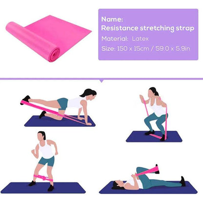 Yoga Starter Kit 5pcs Yoga Equipment Set With Blocks Ball Stretching Strap Resistance Loop Pilates Exercise Band - zenfulharmony.com
