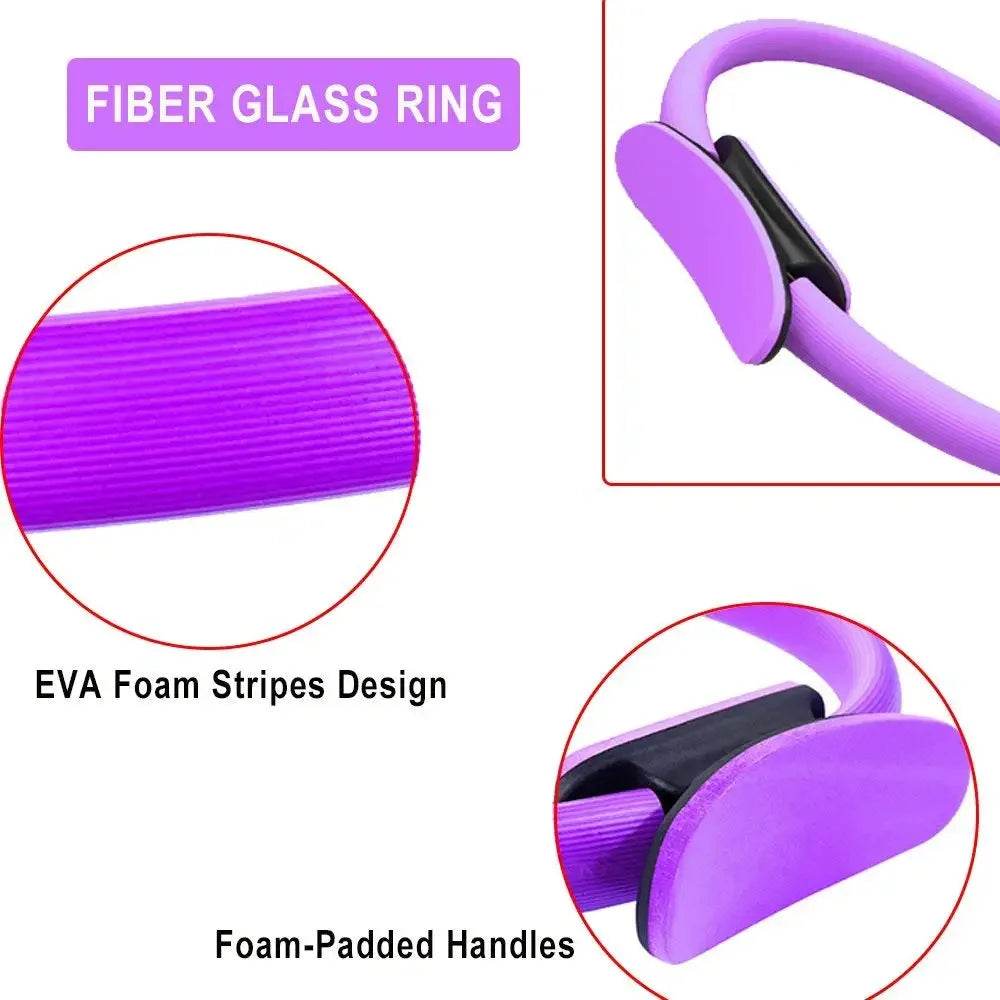 Yoga Fitness Ring Pilates Ring Women Girl Exercise Home Resistance Elasticity Yoga Gym Workout Pilates Circle Yoga Circle ﻿ - zenfulharmony.com