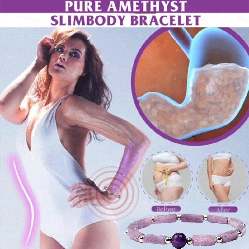 Natural Amethysts Bracelet Body-purify Slimming Healing Stone Bracelets - zenfulharmony.com