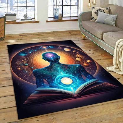 3D Yoga Zen Naturalize Meditation Rainbow 7 Chakra Area Rug,Carpet for Living Room Bedroom Sofa Doormat Decor,Non-slip Floor Mat - zenfulharmony.com
