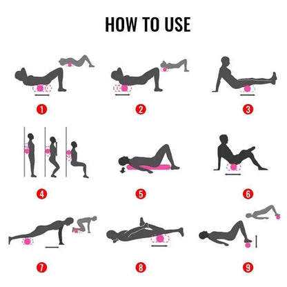 33cm Fitness Foam Roller Yoga Massage Roller - zenfulharmony.com