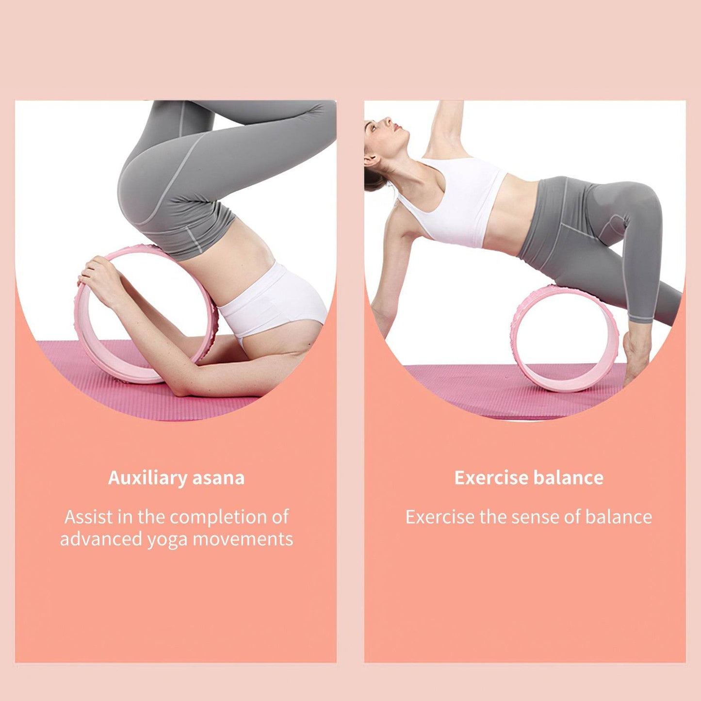 Massage Roller Beginner Back Pilates Yoga Dharma Wheel - zenfulharmony.com