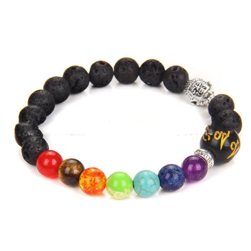 Seven Chakra Yoga Energy Meditation Bracelet Women - zenfulharmony.com
