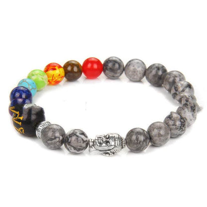 Seven Chakra Yoga Energy Meditation Bracelet Women - zenfulharmony.com