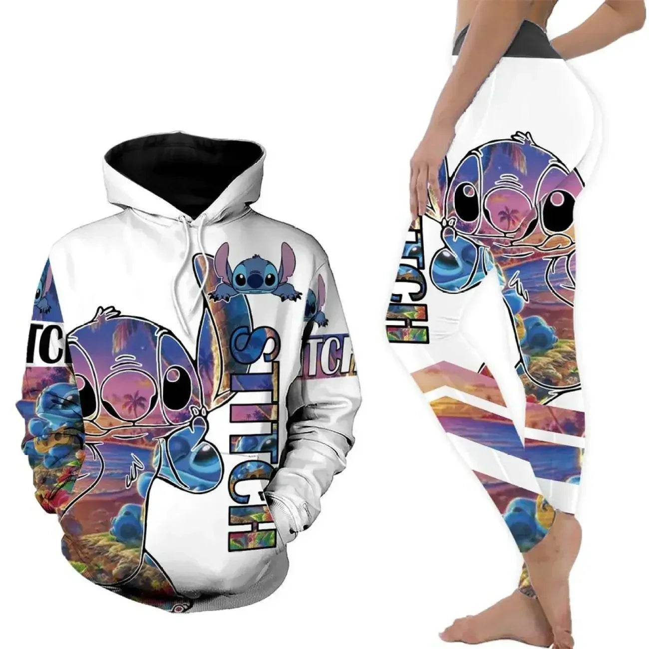 Stitch Yoga Pants Sweatpant Fashion Sport Suit Disney Mickey Yoga Suit - zenfulharmony.com