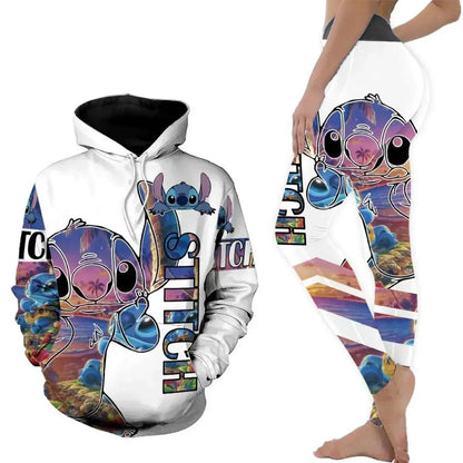 Stitch Yoga Pants Sweatpant Fashion Sport Suit Disney Mickey Yoga Suit - zenfulharmony.com
