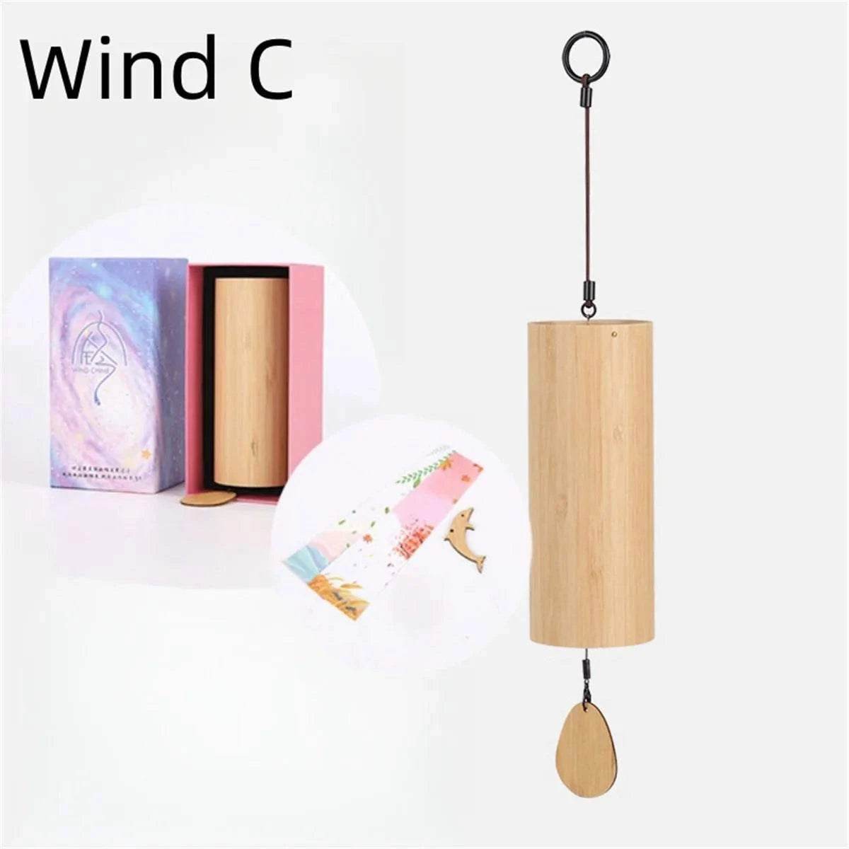 Bamboo Wind Chimes Set Wind Windchimes 8 Tone Rods Windchimes - zenfulharmony.com