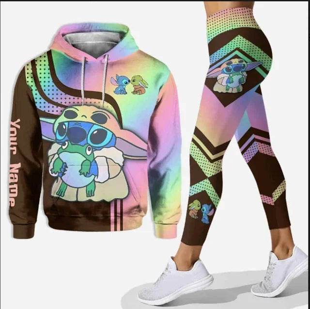 Stitch Yoga Pants Sweatpant Fashion Sport Suit Disney Mickey Yoga Suit - zenfulharmony.com