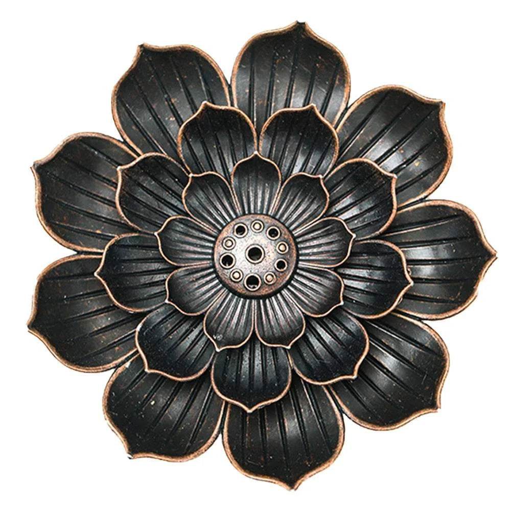 Incense Holder Burner Burnerr Candlestick Holders Lotus Flower - zenfulharmony.com