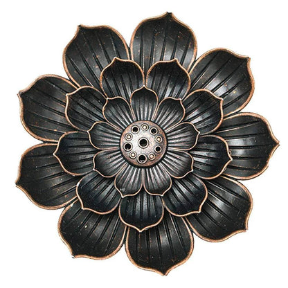 Incense Holder Burner Burnerr Candlestick Holders Lotus Flower - zenfulharmony.com